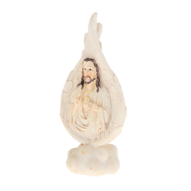 Estatua de la Santísima Virgen María, figura de resina, escultura de mesa, colección para el hogar Jesús
