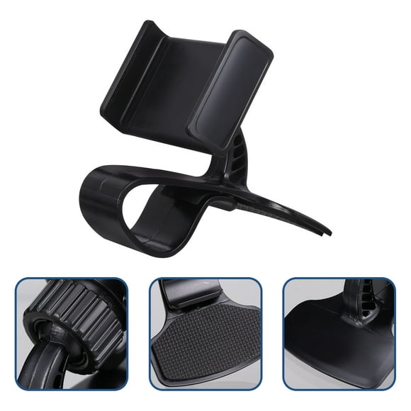 UPGRATOR Support de Navigation GPS pour Voiture, Support de Téléphone Mobile à Maintien Ferme Noir 1 Ensemble