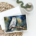 thumbnail image 2 of Snowy Owl Greeting Cards Pack of 8 7 in x 5 in, 2 of 3