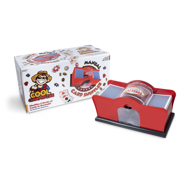 Premium Manual Card Shuffler 2 Deck With Hand Crank
