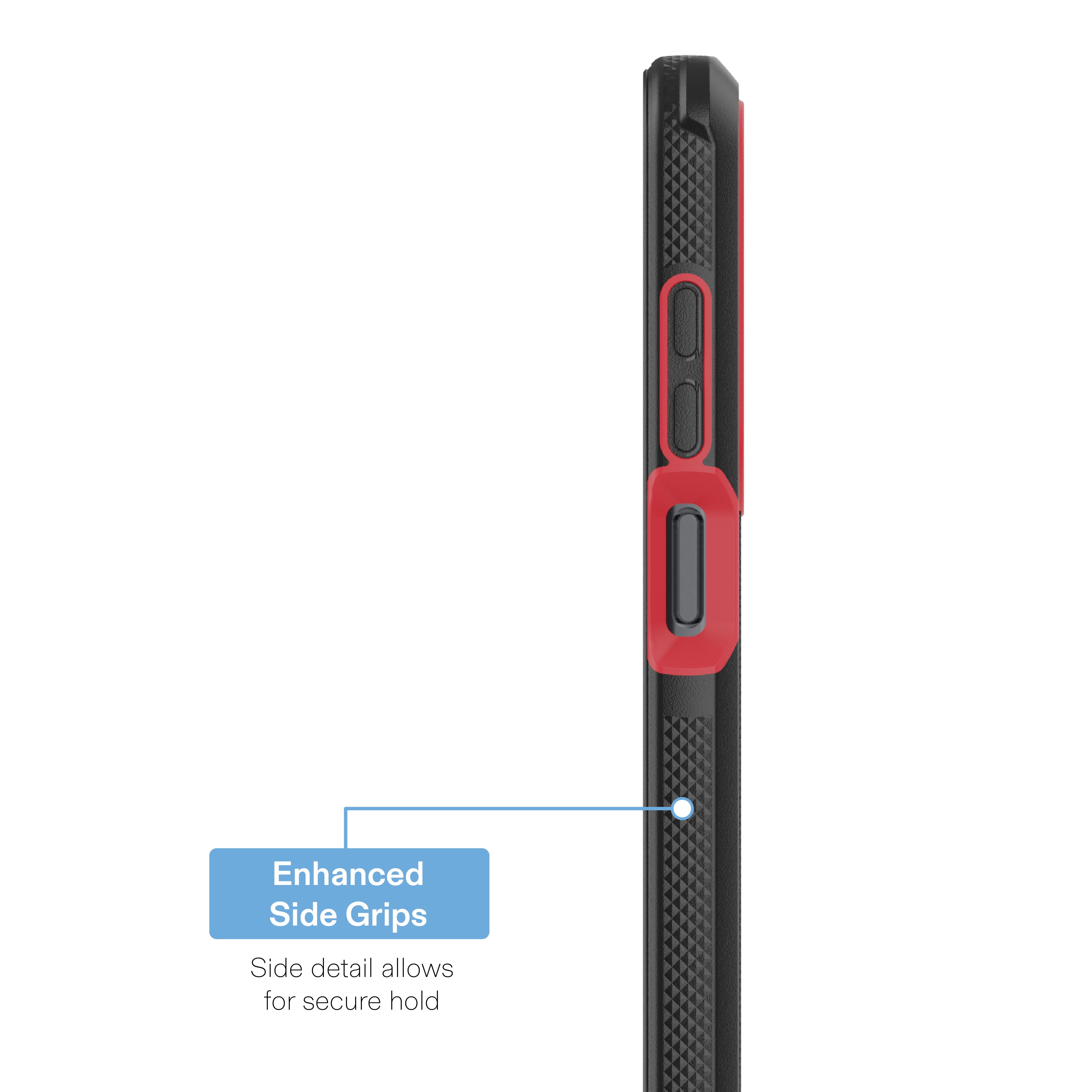 onn Slim Rugged Phone Case for Samsung Galaxy A17 5G - Red/Black