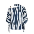 thumbnail image 4 of Fesfesfes Womens Tees Women Casual Half Sleeve Halter Neck Off Shoulder Printed And Solid Loose Pullover Blouse Tops Womens Work Shirts M(US:6), 4 of 6