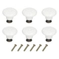 thumbnail image 1 of White Ceramic Knobs,6Pcs Round Ceramic Cabinet Round Ceramic Knobsfor Drawer Ceramic Cabinet Pull Handle Knobs Breakthrough Technology, 1 of 8