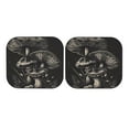 thumbnail image 7 of Windshield Sun Shade, Monochrome Mushroom Artwork Foldable Car Sun Shade Windshield for Front, 2 Pieces, 7 of 7
