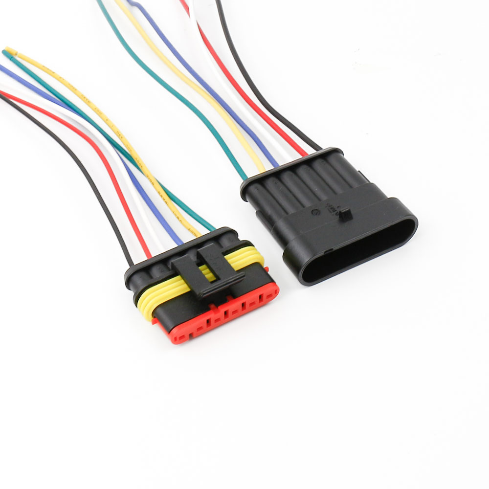 5 Pairs 6 Pins Way Auto Car Waterproof Electrical Wire Cable Harness