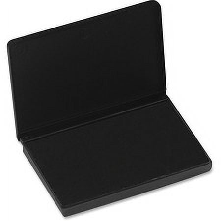 CLI Stamp Pad - 1 Each - 2.8" Width x 4.3" Length - Felt Pad - Black Ink - Black | Bundle of 5
