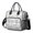 Black and White, variant on Brown Footballs and Bows Pattern Womens Lunch Box for Work,Insulated Large Lunch Bag for Tween and Teen,Loncheras Para Mujer,Leakproof Adult Lunch Bag for Work,Beach,Travel,Picnic,Camping