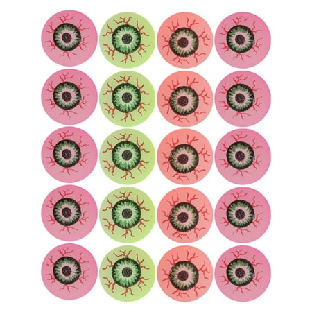 

20PCS Colorful Mystic Eyeball Bouncy Eyeball Halloween Toy Home Decoration