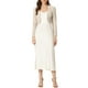 thumbnail image 2 of Chal de tweed INSPIRE CHIC para mujer, cárdigan bolero corto de cuadros L Beige, 2 of 6