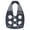 Black, variant on Mobile Climbing Pulley 30kN Climbing Rope Pulley Aluminum Side Swing Pulley for Mountain Ski Patrols