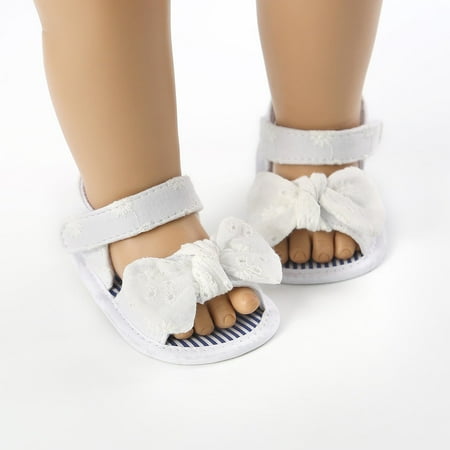 

Kayannuo Toddler Shoes for Girls Clearance Baby Shoes Spring And Summer New Toddler Shoes For Girls Flat Bow Flower Embroidered Baby Soft Soled Sandals (13)