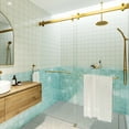 thumbnail image 4 of Glass Warehouse 2Dsl-60 Polaris 78" High X 60" Wide Bypass Frameless Shower Door - Brass, 4 of 7