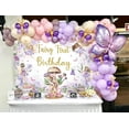 thumbnail image 3 of Fairy First Birthday Backdrop for Girls Purple Floral 1st Birthday Photography Background Spring Butterfly Flowers Magical Princess Fairy Birthday Party Decorations Banner Supplies Photo Booth Props, 3 of 5