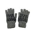 thumbnail image 3 of 4 Pack Men's Thermal Fleece Lined Winter Insulated Knit Thick Gloves (Style 5), 3 of 5