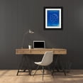 thumbnail image 3 of Borders, Cole 12x14 Black Ornate Wood Framed with Double Matting Museum Art Print Titled - PP1047-Faded Blueprint Soccer Ball Layers Patent Poster, 3 of 4