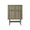 thumbnail image 4 of Benjara Remi 3pc Outdoor Foldable Dining Table Set, 2 Chairs, Gray Acacia Wood, 4 of 5