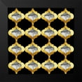 thumbnail image 2 of Lavoie, Tina 15x15 Black Modern Framed Museum Art Print Titled - Alhambra Arabesque Quatrefoil, 2 of 5