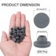 thumbnail image 2 of Tapones de goma Uxcell de 7.5mm/0.3" para viales, 200 piezas de tapón de goma butílica tipo hongo para viales de vidrio y frascos de cultivo de líquidos, gris, 2 of 5