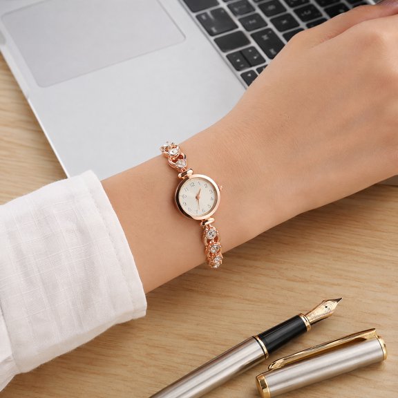 LABSERRON 1Set Women Bracelet Watch Round Dial Luxury Quartz Wristwatch present