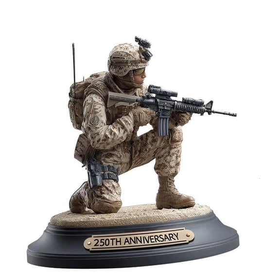 Giaone Commemorative Desktop Display Patriotic Soldier Figurine Americans 250th Anniversary Acrylic Decors Piece Ornament