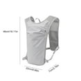 thumbnail image 2 of Unisex Running Hydration Vest Water Pack Backpack Vest For Runner Race Sport Supplies (Grey), 2 of 10
