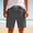 Dark Gray, variant on Eltusu Men's Cotton Workout Shorts, Knee Length Athletic Relaxed Fit Elastic Waist Shorts with Pockets Beige Size 2XL