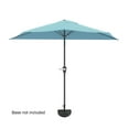 thumbnail image 5 of Pure Garden 9ft Half Umbrella for Balcony, Porch, or Deck, Blue, 5 of 7