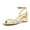 GOLD, variant on Women's Chunky Block Strappy Heels Square Open Toe Ankle Strap Comfortable Wedding Party Dressy Low Heeled Sandals Shoes