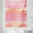 thumbnail image 1 of Orange and Pink Tapestry, Vertical Stripes with Pastel Colors Geometric Banners Abstract Design, Fabric Wall Hanging Decor for Bedroom Living Room Dorm, 5 Sizes, Pale Orange Pink, by Ambesonne, 1 of 1