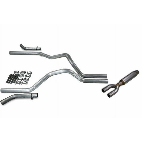 Chevy GMC 1500 Truck 88-95 2.5" Dual Exhaust Kits with Glasspack Corner Exit