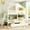 White, variant on White Finish - Drawers for Clothes Storage - Home Bedroom - Space - efficient Bunk Bed