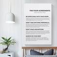 thumbnail image 5 of Four Agreements Wall Art Canvas Art Poster and Wall Art Picture Print Modern Family bedroom Decor Posters 24x36inch(60x90cm), 5 of 6