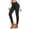 Black, variant on IWRICH Winter Leggings for Women Thermal Sherpa Lined Thick Cold Weather Snow Joggers High Waisted Soft Yoga Pants Yellow XL