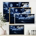 thumbnail image 4 of Designart 'Full Moon Night in Cloudy Sky' Modern Framed Canvas Wall Art Print, 4 of 5