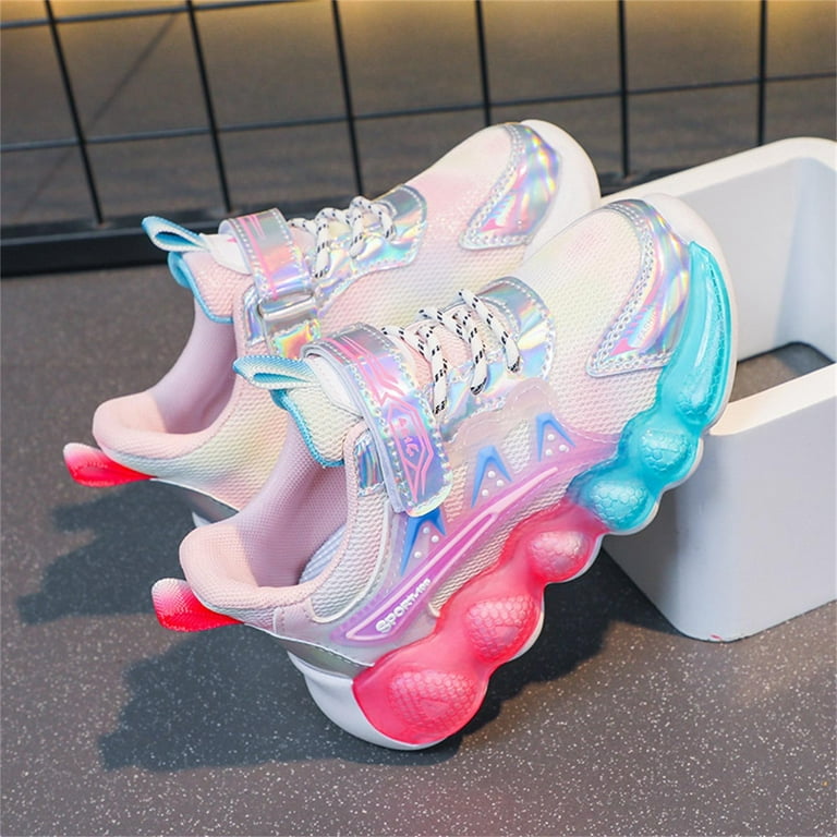 Ketyyh-chn99 Girls Shoes Everyday Mesh Lace-Up Athletic