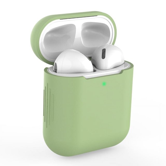 Funda protectora para Airpods de Apple, funda de silicona para auriculares inalámbricos Bluetooth de primera y segunda generación, carcasa protectora universal para auriculares