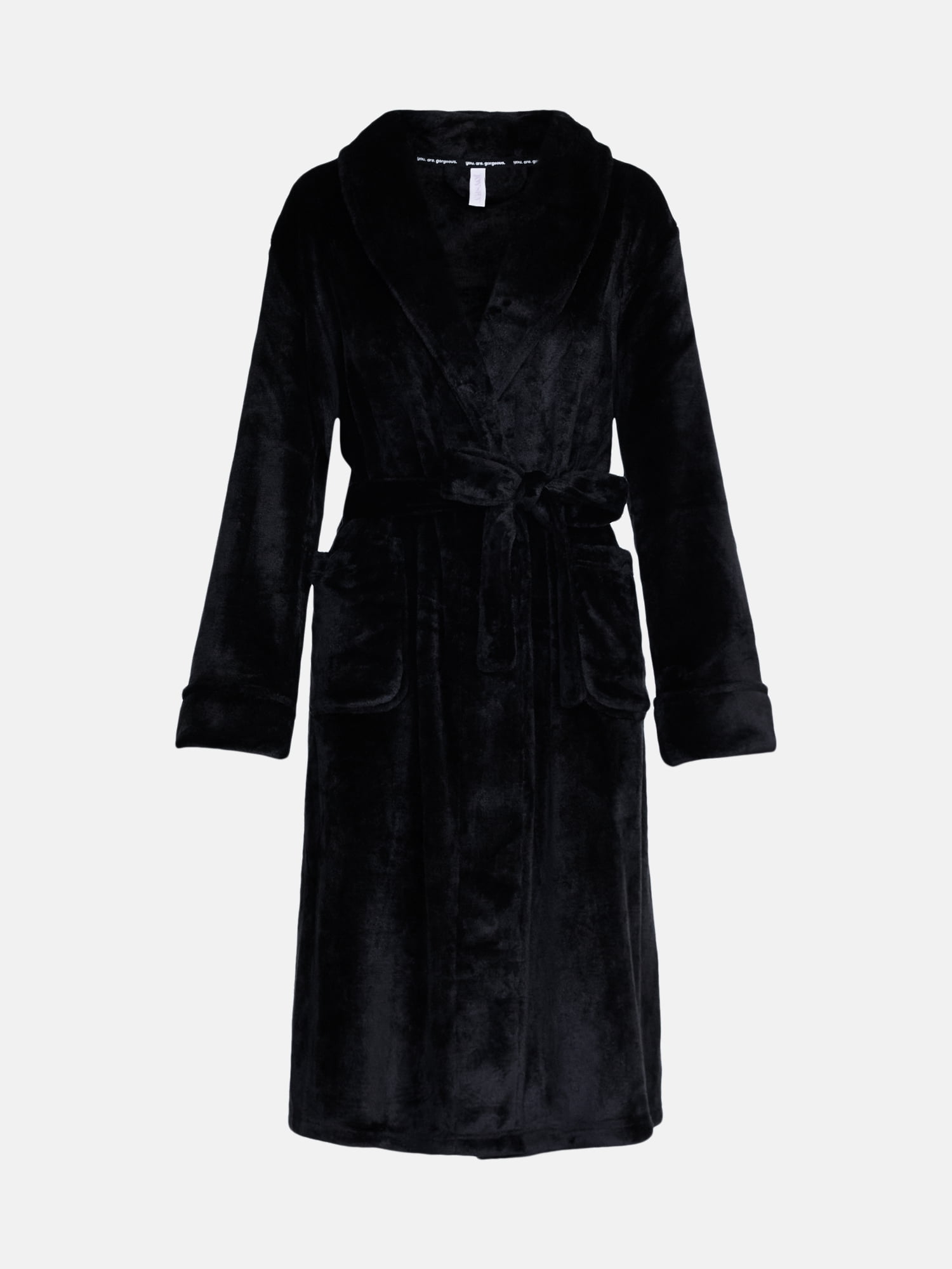 Joyspun Women's Plush Robe, Sizes S to 3X