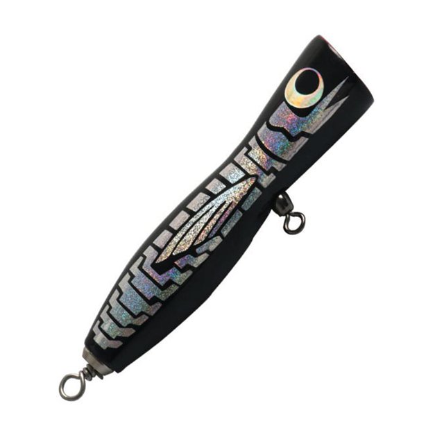 Señuelos de pesca cebo luminoso flotante de madera de 135mm para artes de pesca negro FLhrweasw Nuevo