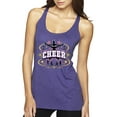 thumbnail image 1 of Wild Bobby Cheerleading All Stars Girl Sports Women Tri-Blend Racerback Tank Top, Purple Rush, Large, 1 of 5