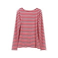 thumbnail image 4 of Womens Striped Long Sleeve T Shirt Cotton Striped Tops Basic T Shirt Casual Pullover Tops Blouse, 4 of 7