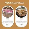 thumbnail image 2 of Fruit Basket Vegetable Blue Storage Plastic Bread Organizer Pp Woven Flower Girl Egg Thing, 2 of 6