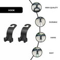 thumbnail image 2 of SHOWERORO 2Pcs Multifunctional Car Hook Black ABS Backseat Hook for Passengers Daily Use, 2 of 8