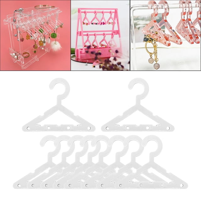 Pendiente Percha Acrílico Yinane Mini Perchero para Joyería sin base plata