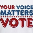 thumbnail image 3 of CafePress - Your Voice Matters Women's V Neck T Shirt - Womens Cotton V-Neck T-shirt, 3 of 4