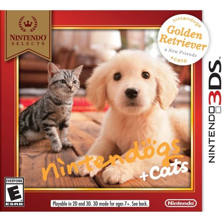 Nintendog + Cats: Golden Retriever and New Friends - Nintendo Selects (Nintendo (Nintendo Ds Lite Metallic Rose With Nintendogs Best Friends)