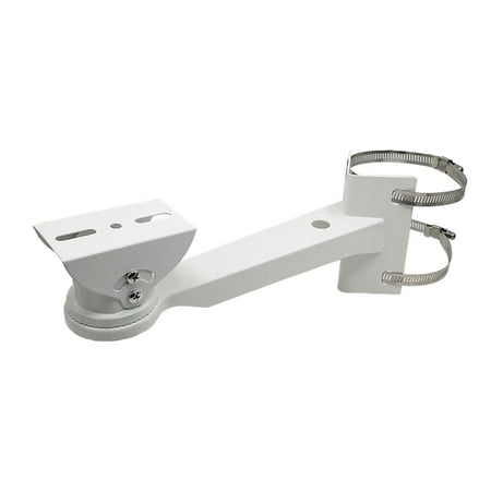 Aosekaa Security Camera Corner Pole Mounting Bracket Holder Stand with Loop CCTV Pole Clamp Mount Bracket for Outdoor Indoor Pillars 20cm
