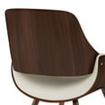 thumbnail image 3 of Simpli Home Malden Bentwood Dining Chair with Wood Back in Cream Vegan Faux Leather, 3 of 13