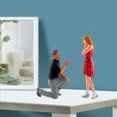 thumbnail image 2 of 2x 64 personajes modelo resina boda muñeca calle arena rojo Zulema Muñeca de figuras de personas, 2 of 8