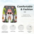 thumbnail image 5 of Lsque Mens Swim Trunks Summer Gnome 1 Pattern - Bathing Suit Compression Liner - Beach Swim Shorts Swimwear - (S-3XL) - Stretch Quick Dry -Small, 5 of 9