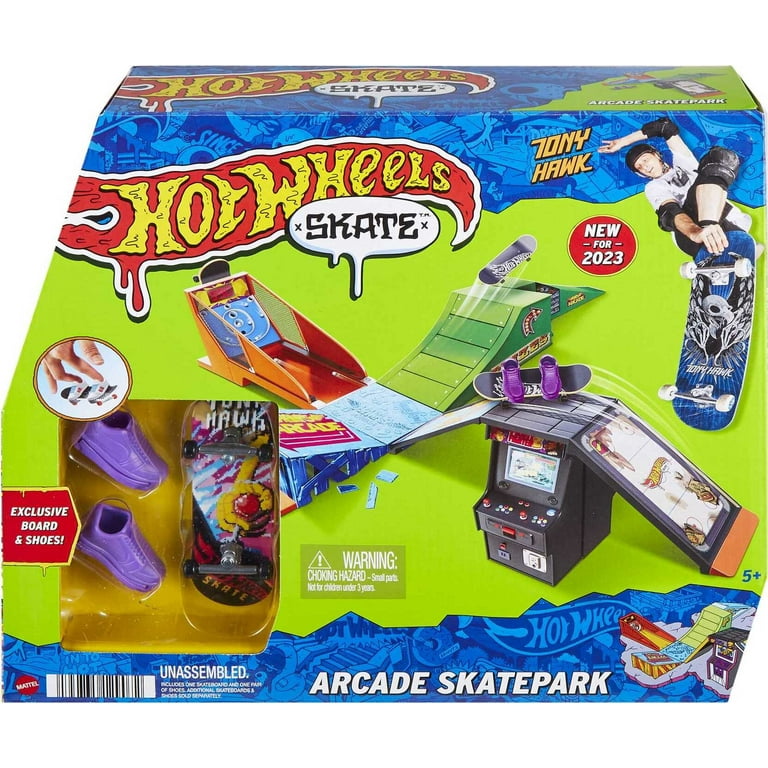 Hot Wheels Skate Veículo de Brinquedo Skateboard Talon Shered™ com Tenis